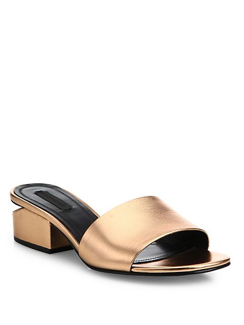 Alexander Wang - Lou Metallic Leather Sandals