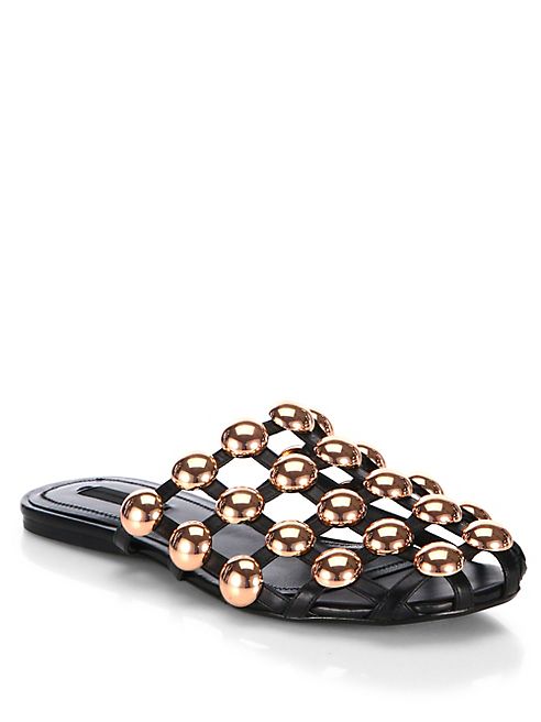 Alexander Wang - Amelia Studded Leather Slides