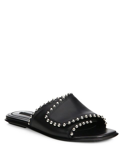 Alexander Wang - Leidy Studded Leather Slides