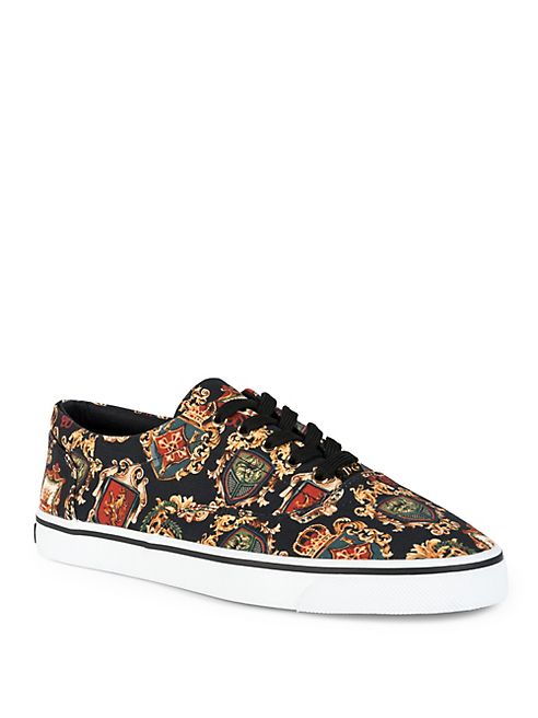 Dolce & Gabbana - Printed Cotton Low-Top Sneakers