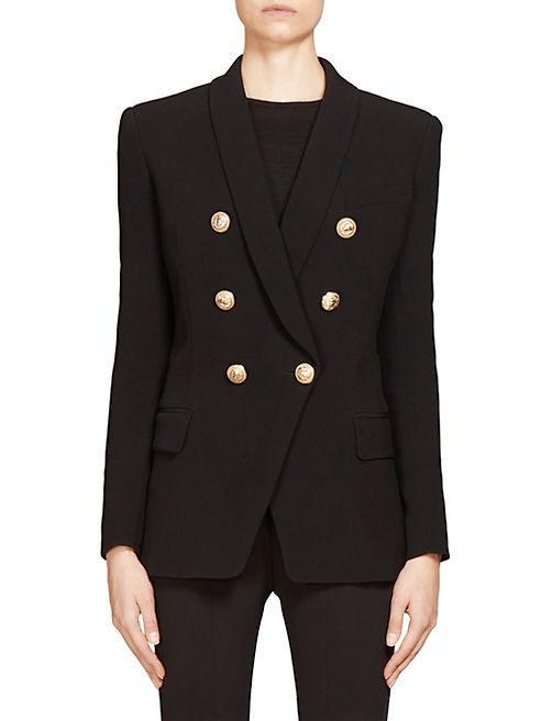 Balmain - Shawl Collar Double-Breasted Jacket