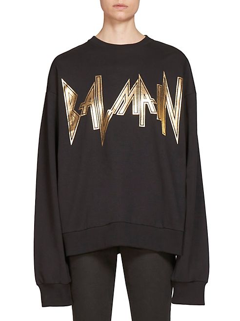 Balmain - Metallic Logo Sweatshirt