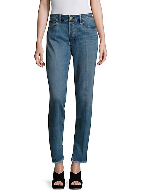 Tory Burch - Serena Step Hem Straight-Leg Jeans