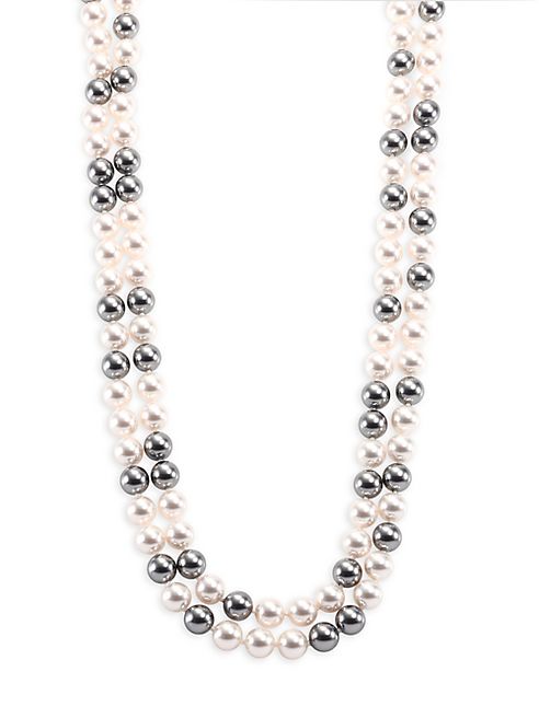 Adriana Orsini - Faux Pearl Double-Strand Necklace/70