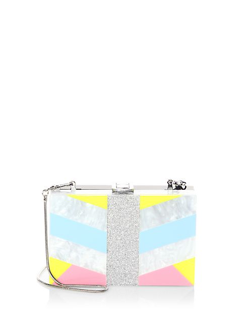 MILLY - Geometric Square Box Convertible Clutch