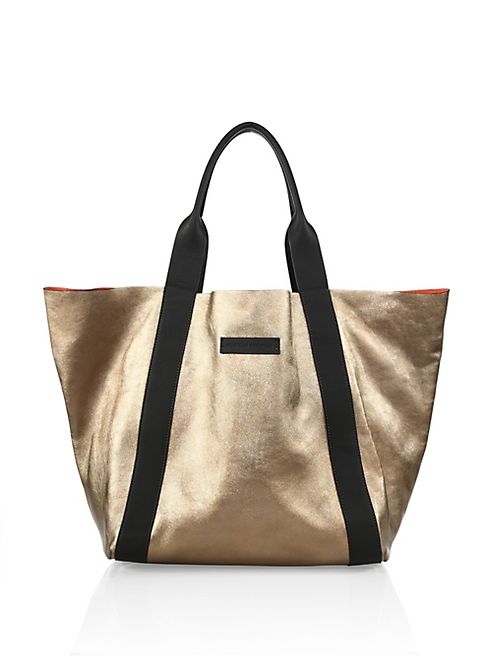 Brunello Cucinelli - Large Metallic Leather Tote