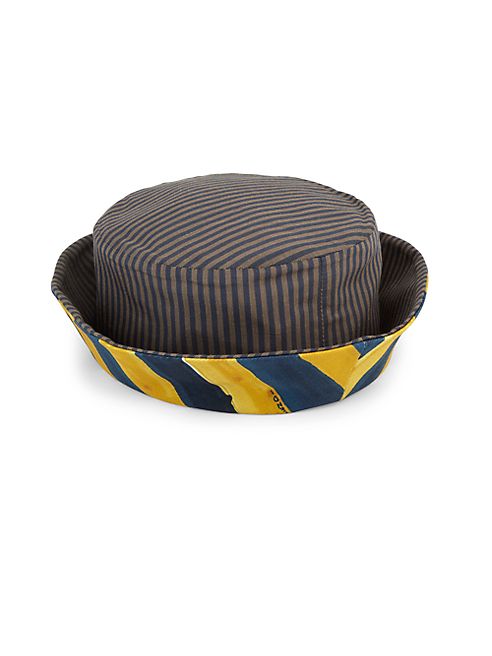 Fendi - Reversible Striped Cotton Canvas Bucket Hat