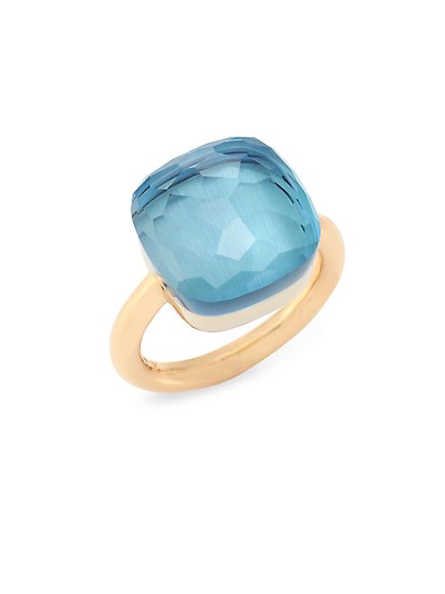 Pomellato - Nudo Blue Topaz & 18K Rose Gold Ring