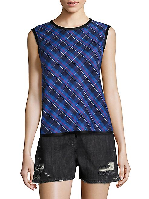 Public School - Dalya Abia Plaid Tank Top