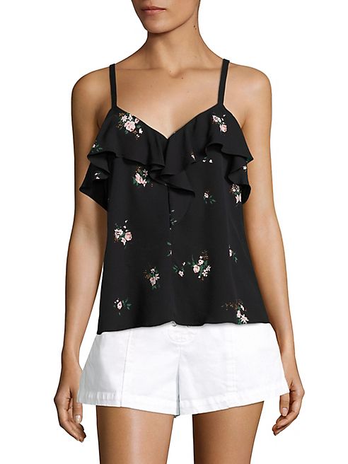 A.L.C. - Ari Ruffle Silk Top