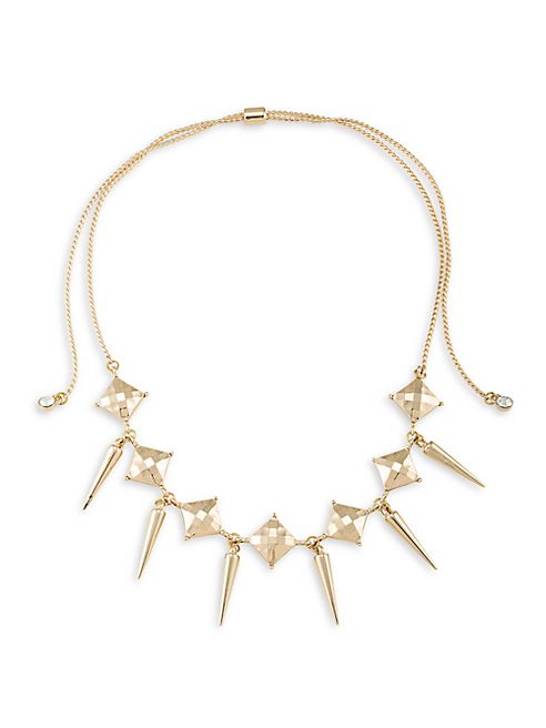 ABS by Allen Schwartz Jewelry - Chokers Spike Drop Adjustable Necklace