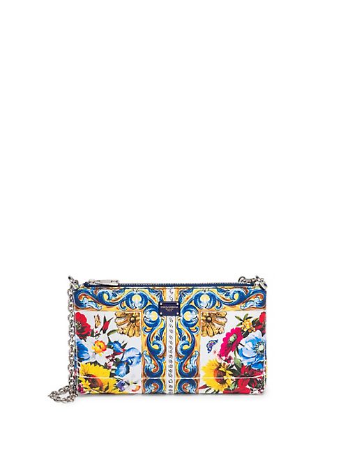 Dolce & Gabbana - Micro Tile-Print Chain Pouch