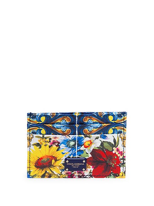 Dolce & Gabbana - Tile-Print Leather Card Case