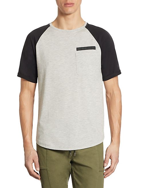 Saks Fifth Avenue x Anthony Davis - Heather Colorblock Tee