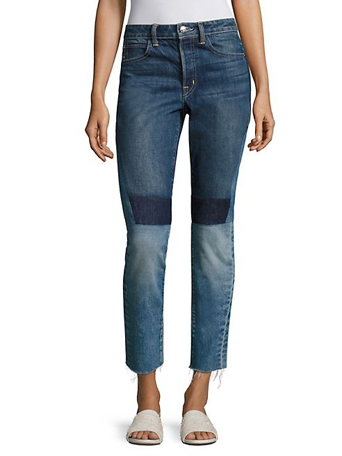 Helmut Lang - Slim-Fit Patchwork Jeans