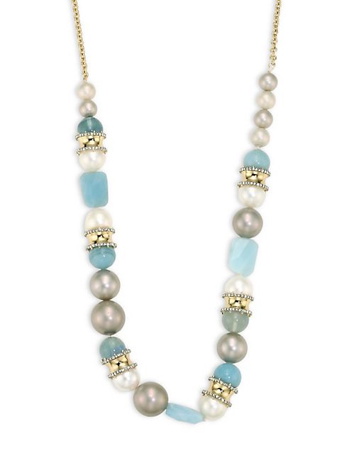 Alexis Bittar - Elements Pearl & Sea Glass Long Necklace/32