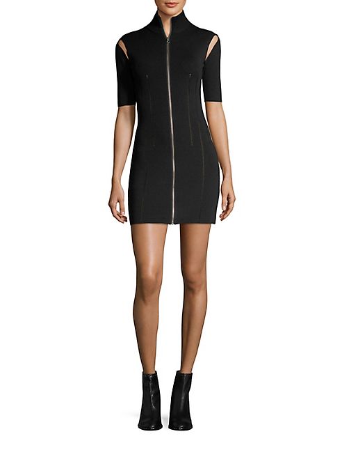 McQ Alexander McQueen - Turtleneck Bodycon Dress