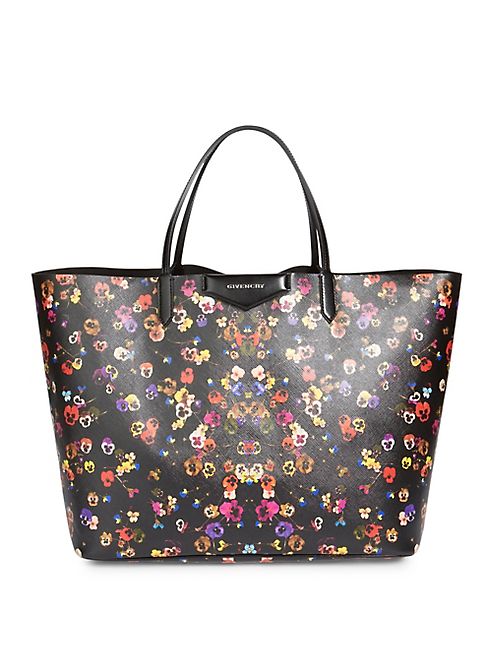 Givenchy - Antigona Large Night Pansy-Print Tote