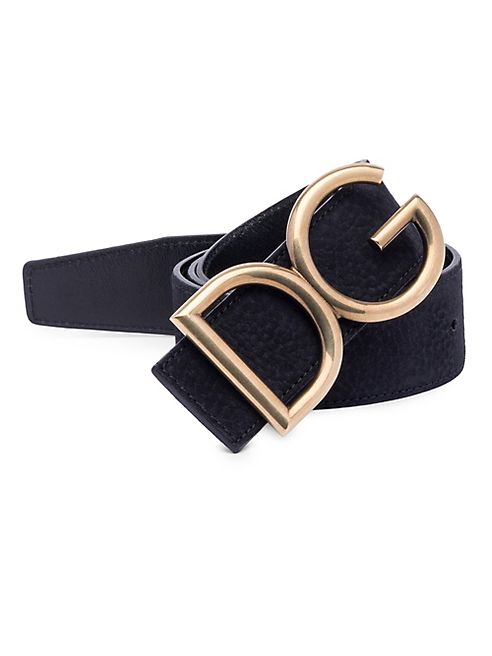 Dolce & Gabbana - Leather Logo Belt