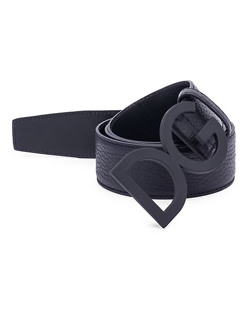 Dolce & Gabbana - Leather Leo Logo Belt