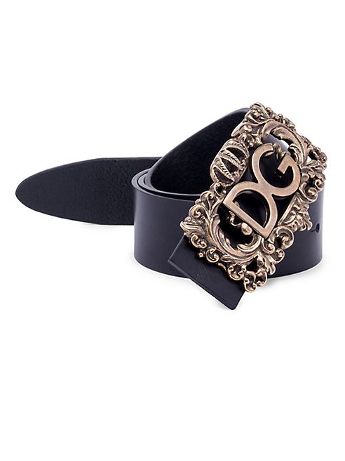 Dolce & Gabbana - Leather Logo Belt