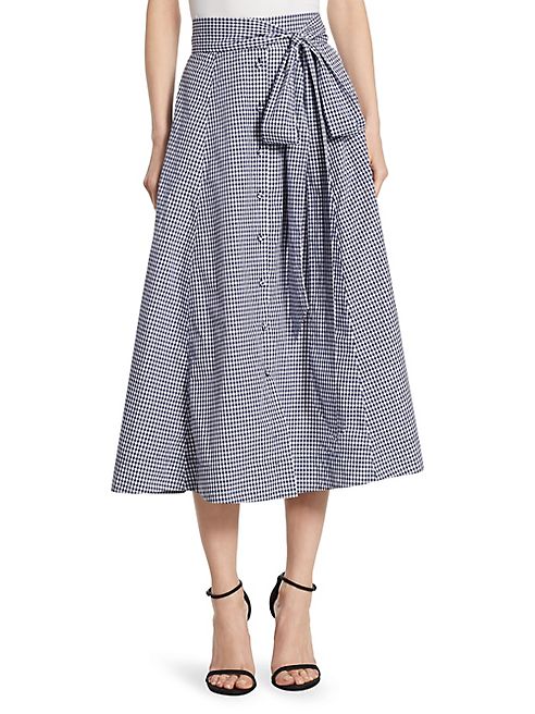 Alexis - Hadley Gingham Midi Skirt