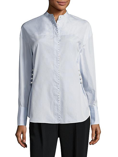 3.1 Phillip Lim - Pearly Cotton Poplin Blouse