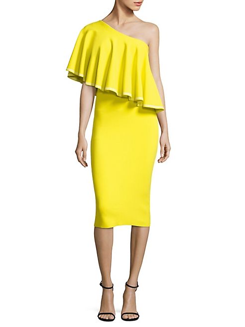 Diane von Furstenberg - Ruffled One-Shoulder Dress