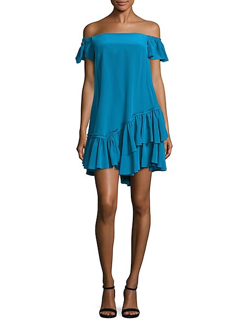 Cinq à Sept - Minella Ruffled Off-The-Shoulder Dress