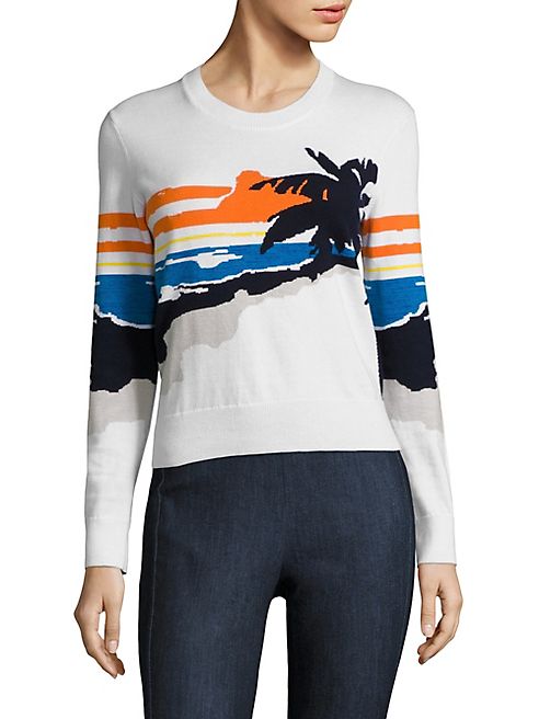 Rag & Bone - Nicki Palm Intarsia Pullover