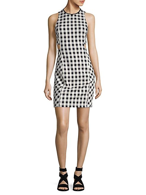 Rag & Bone - Tahoe Gingham Cutout Dress