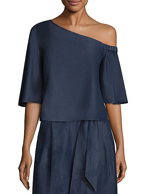 Tibi - One-Shoulder Cotton Top