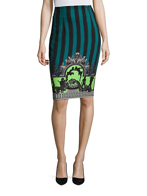 Versace Collection - Striped Pencil Skirt