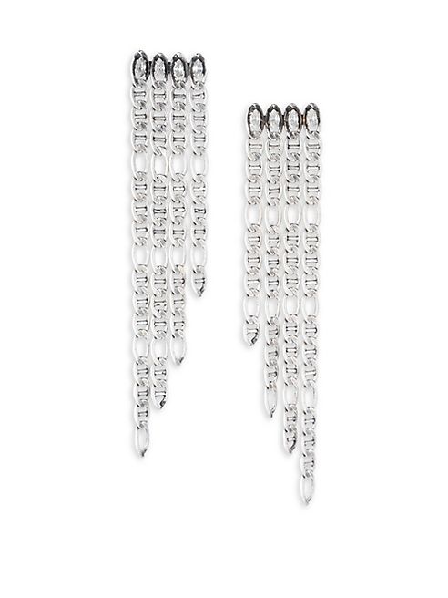 DANNIJO - Yvonne Chain Fringe Drop Earrings