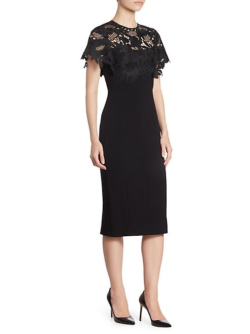 Lela Rose - Lace Sheath Dress