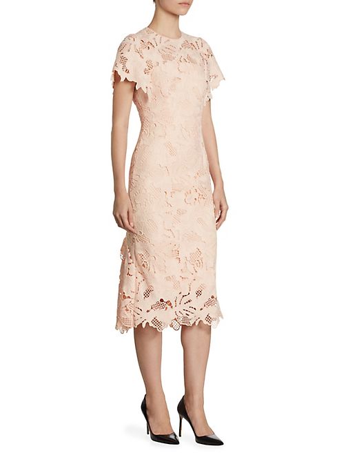 Lela Rose - Leaf Lace Dress