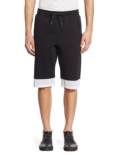 Saks Fifth Avenue x Anthony Davis - Mesh Trimmed Fleece Shorts