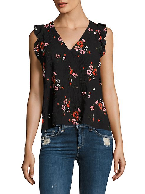 Rebecca Taylor - Marguerite Ruffled Floral-Print Top