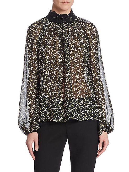 Giambattista Valli - Floral Silk Blouse