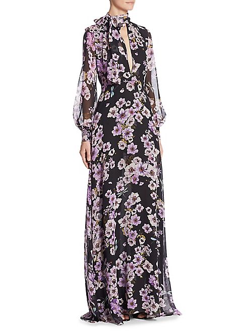 Giambattista Valli - Anemone Floral Silk Maxi Dress