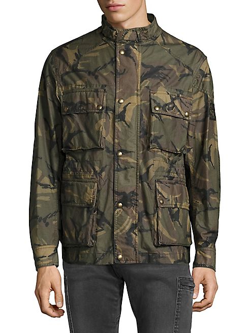 Belstaff - Camouflage-Print Long Sleeve Jacket