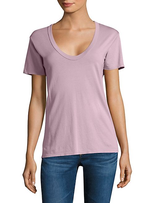 AG - Hensen V-neck Cotton Tee