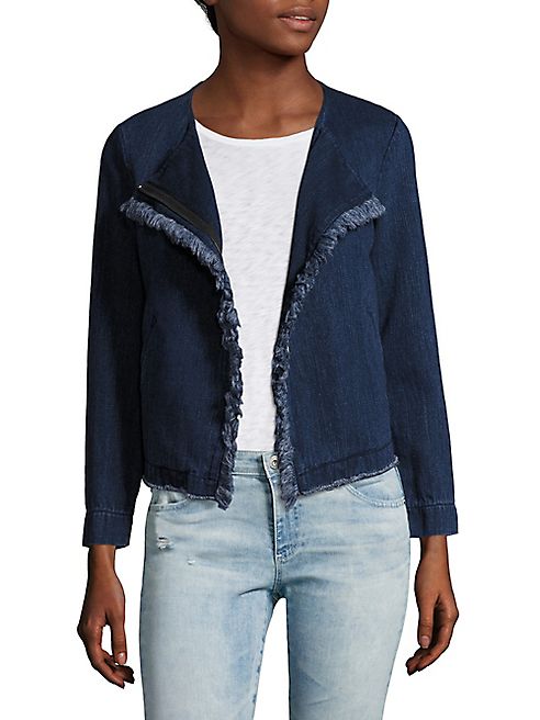 AG - Delia Frayed Denim Jacket