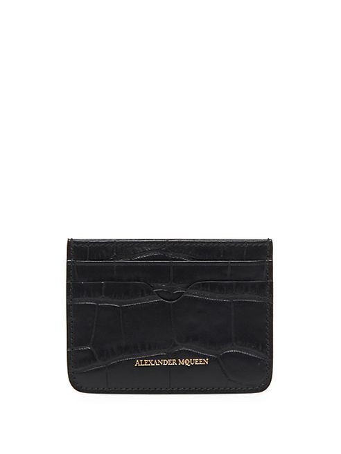 Alexander McQueen - Embossed Leather Card Holder