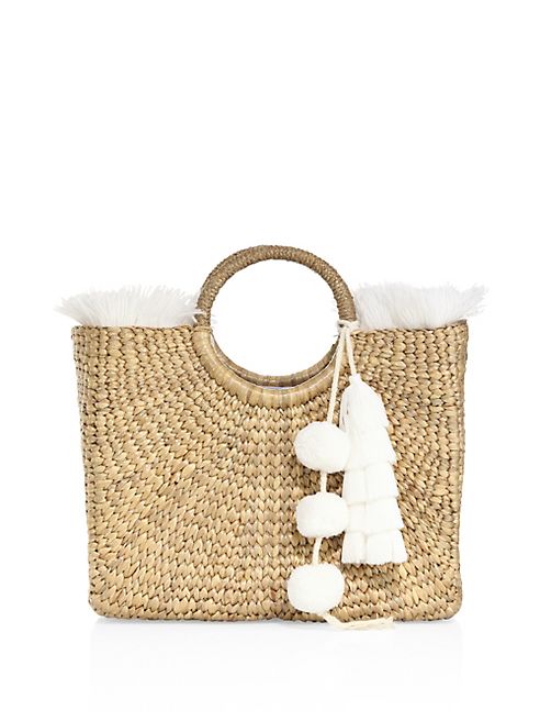 JADEtribe - Fringe & Tassel Square Basket