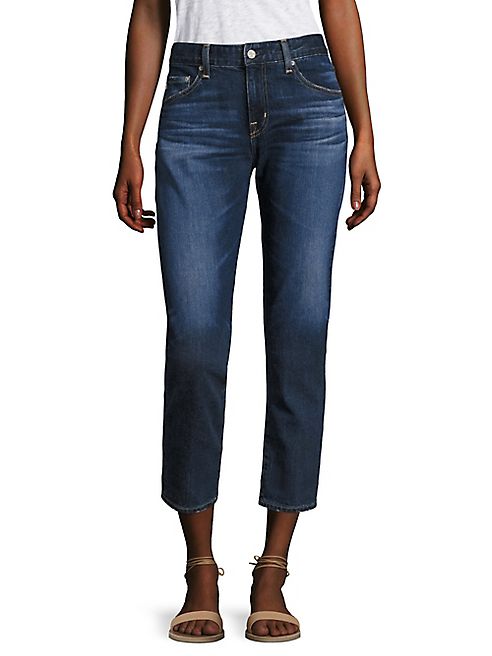 AG - Ex-Boyfriend Slim Roll-Up Cropped Jeans