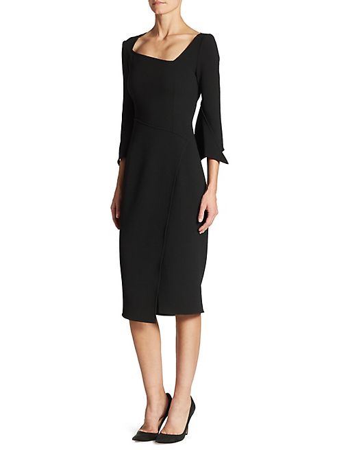 Oscar de la Renta - Asymmetric Split Sleeve Dress