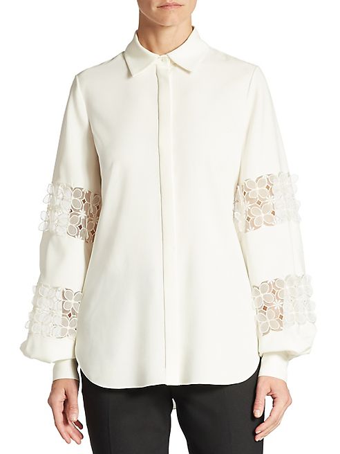 Oscar de la Renta - Silk Lace Blouse