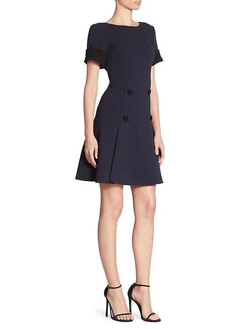 Oscar de la Renta - Double Breasted Wool Dress