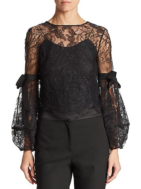 Oscar de la Renta - Cotton Lace Blouse